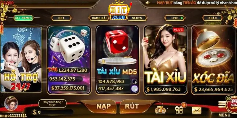 Hitclub hiện đang mở rộng ở nhiều lĩnh vực giải trí