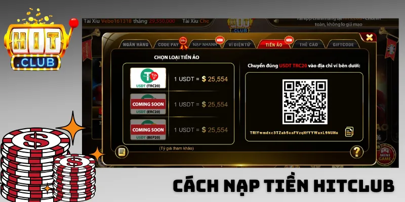 Hướng dẫn nạp tiền Hitclub đơn giản, dễ hiểu