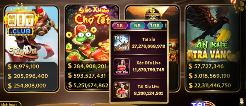 Nổ hũ Hit Club trở thành lựa chọn hàng đầu của game thủ