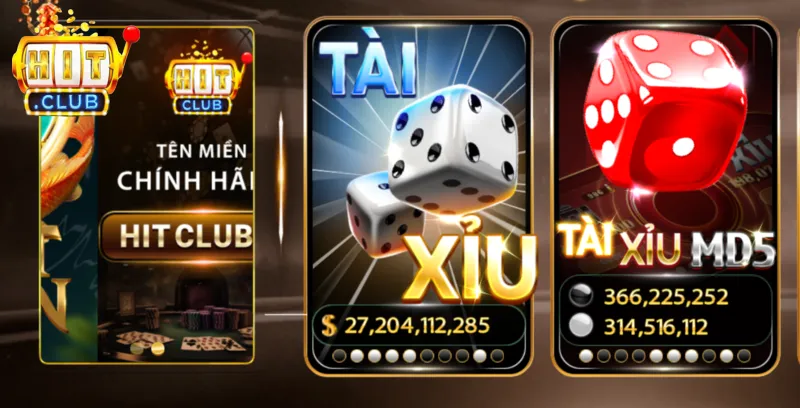Giao diện tài xỉu tại Hit Club được tối ưu